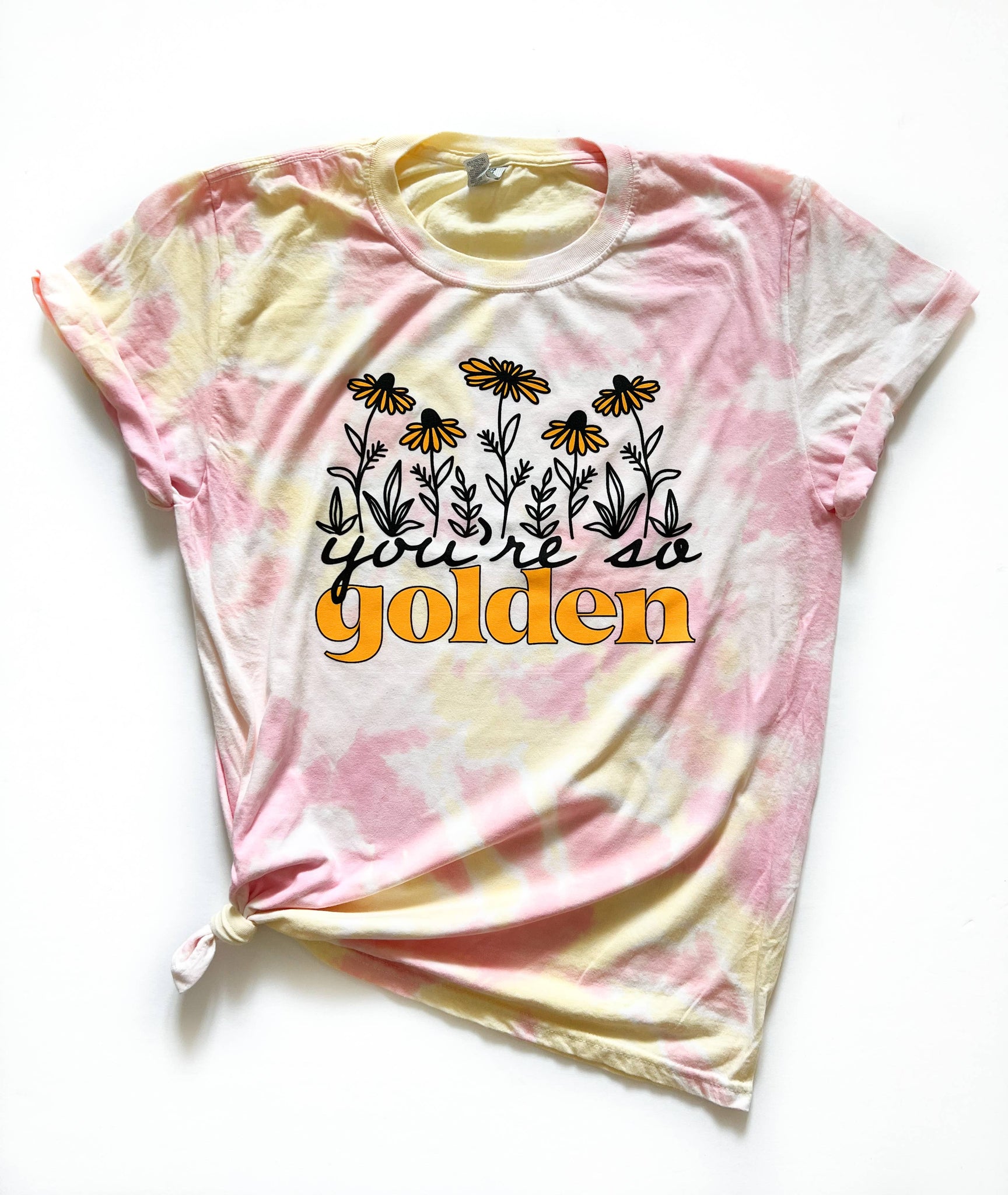 So Golden Tie Dye Tee
