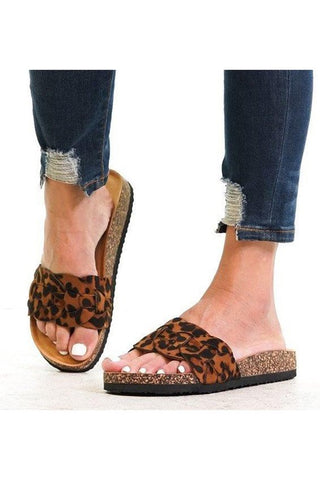 On The Boardwalk Leopard Sandals - Ruby Rebellion
