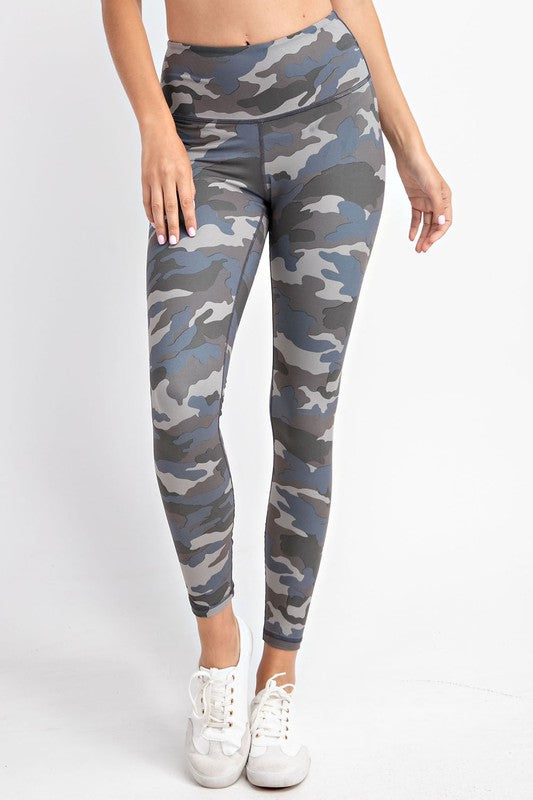 Grey Camo Active Leggings - Arriving 7/15 - Ruby Rebellion