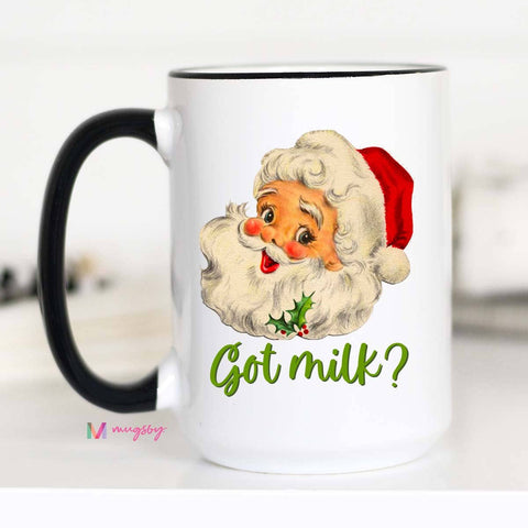 Got Milk Santa Christmas Mug
