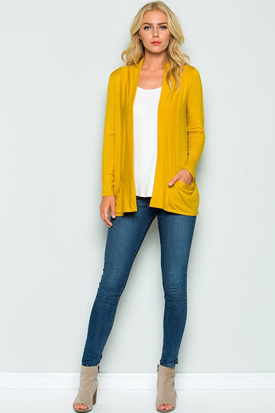 Sunshine On My Mind Open Front Cardigan - Ruby Rebellion