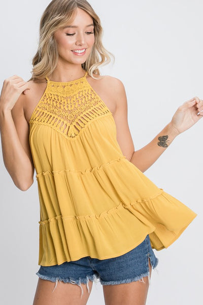 SunShine Crochet Racer Neck Tank