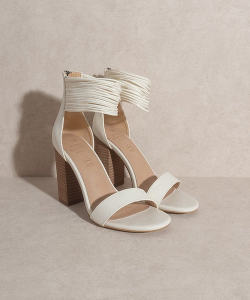 Blair Thick Ankle Strap Block Heel - 2 Colors!