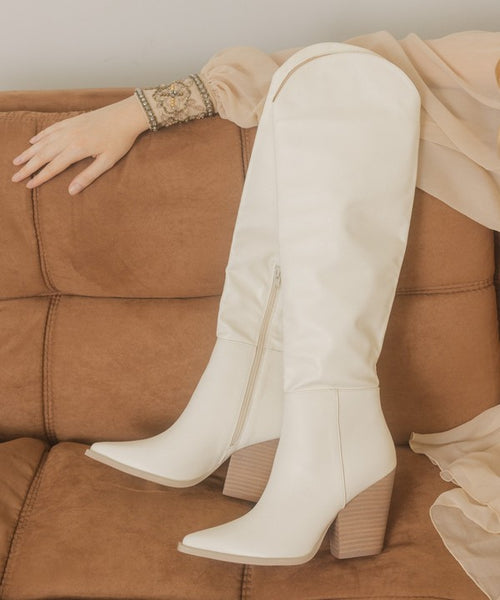 Clara Knee High Western Boots