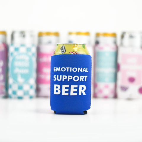 Emotional Support Beer Funny Can Cooler