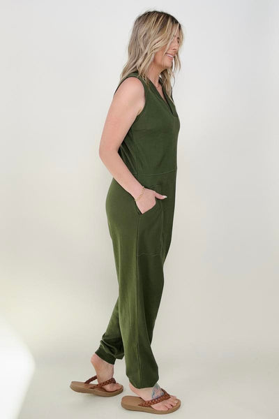 Sleeveless Harem Jumpsuit - 3 colors!