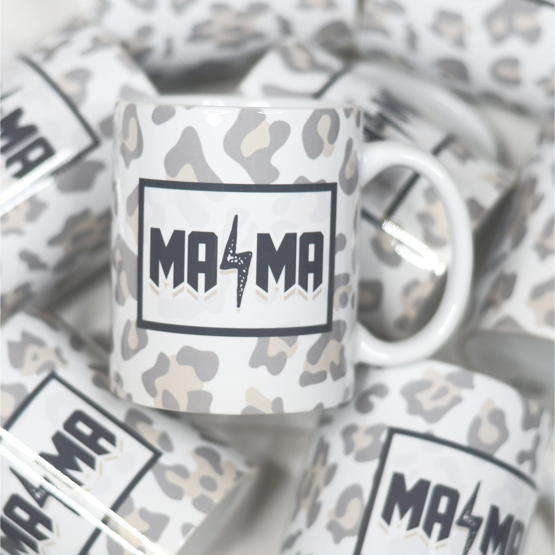 Mama Leopard Ceramic Mug - Ruby Rebellion