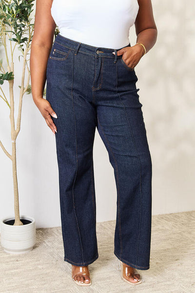 Judy Blue High Waist Wide Leg Jeans