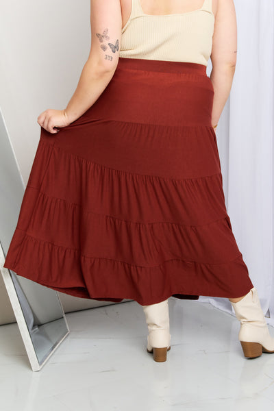 The Wynn Tiered Midi Skirt