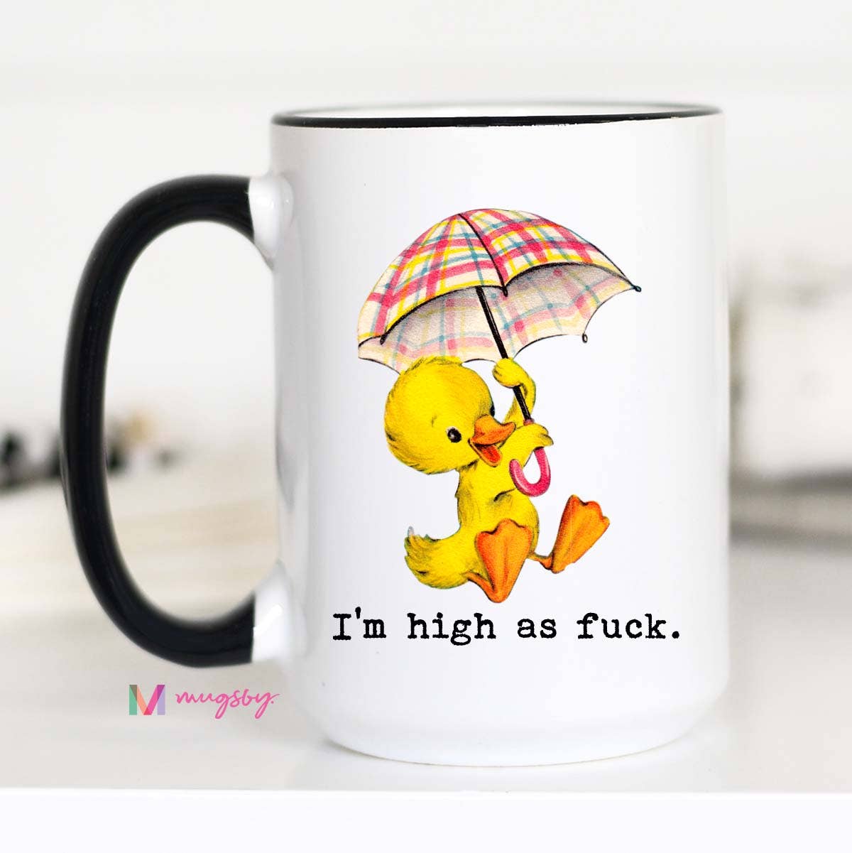 Im High as Fuck Funny 15oz Coffee Mug