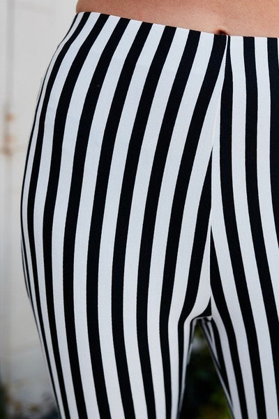 Welcome to the West Striped Flare Pants - Ruby Rebellion