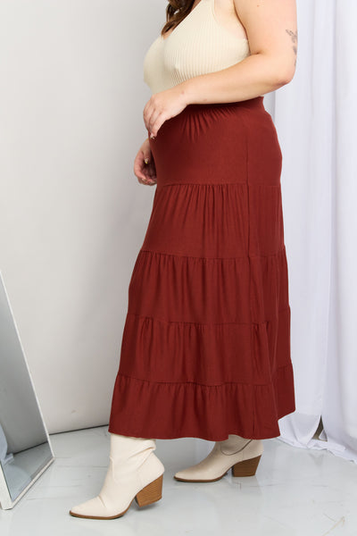 The Wynn Tiered Midi Skirt