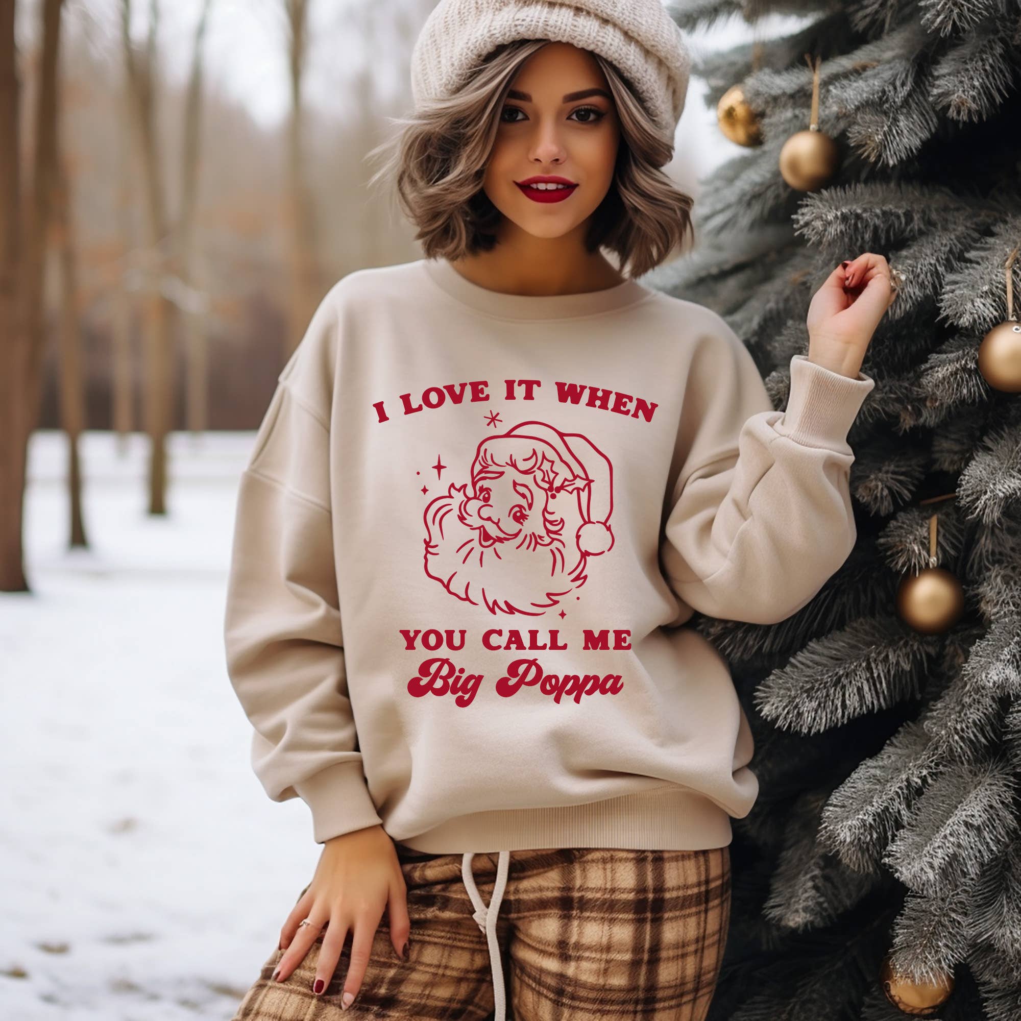 Call Me Big Poppa Santa Christmas Sweatshirt