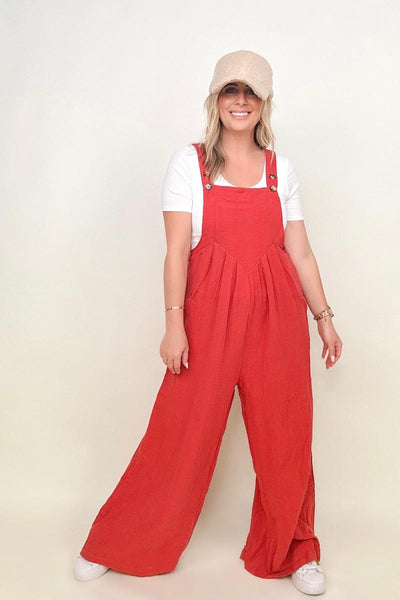 Wide Leg Jumpsuit With Pockets