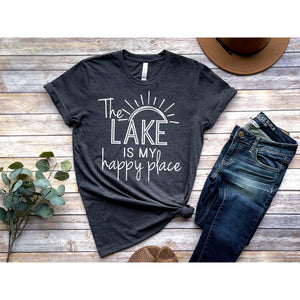 The lake is my happy place  GRAPHIC TEE