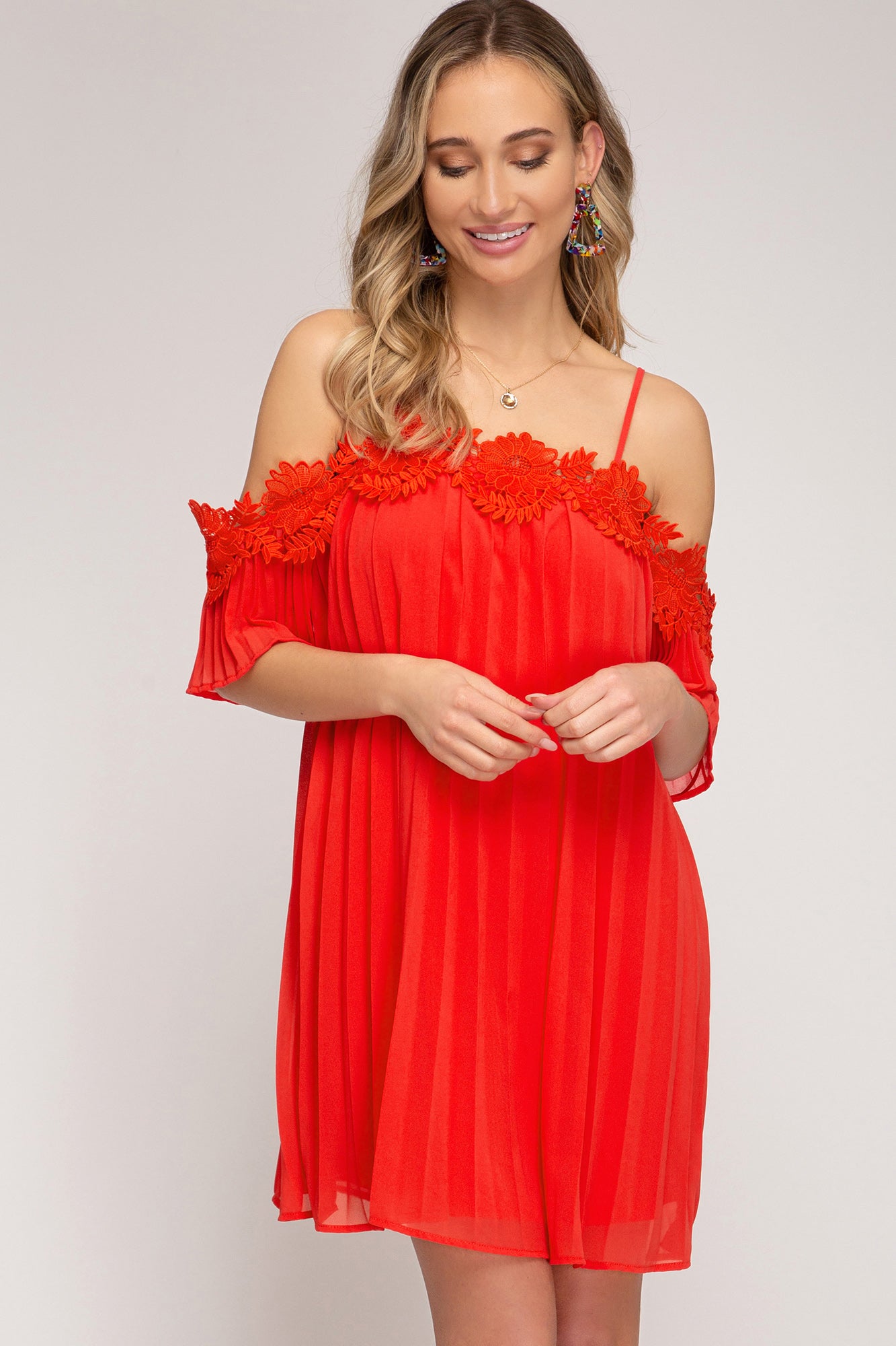 Be Mine Pleated Dress