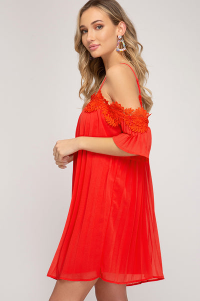 Be Mine Pleated Dress
