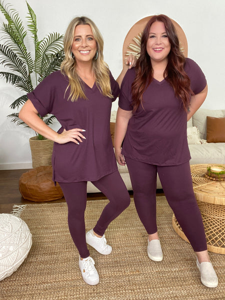 Zenana Brushed DTY Microfiber Loungewear Set