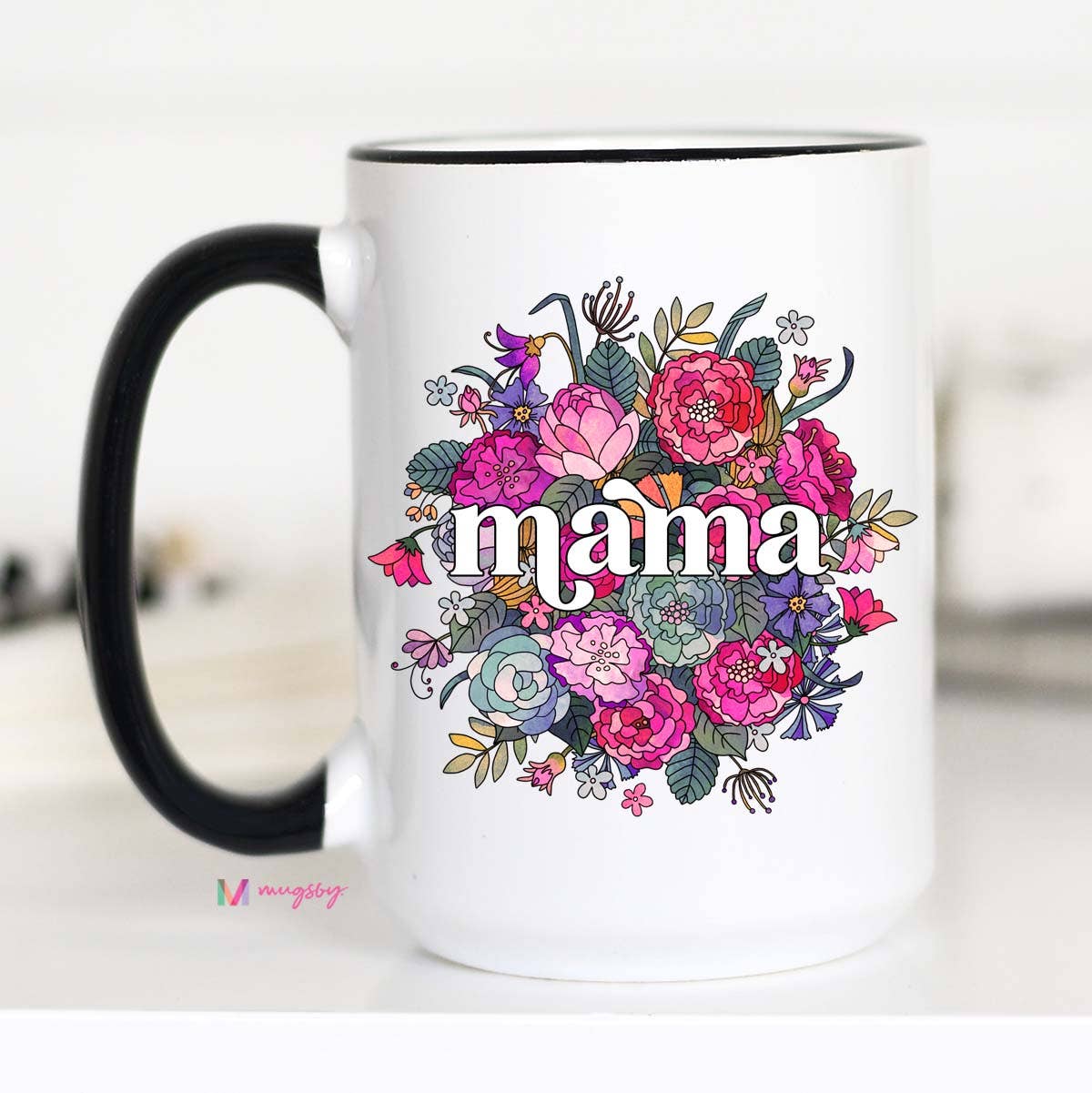 Mama Floral Mother's Day Mug, Mom Mug
