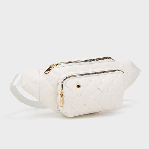 The Amber Bag: Rhombus Pattern Crossbody Waist Bag 3 Colors (Only Ships to US)
