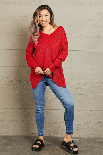 By The Fire Draped Sweater