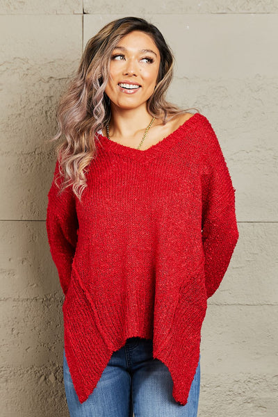 By The Fire Draped Sweater