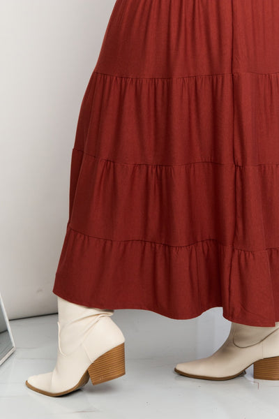 The Wynn Tiered Midi Skirt