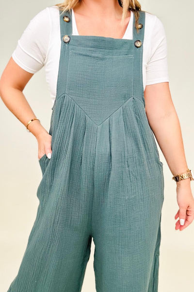 Wide Leg Jumpsuit With Pockets