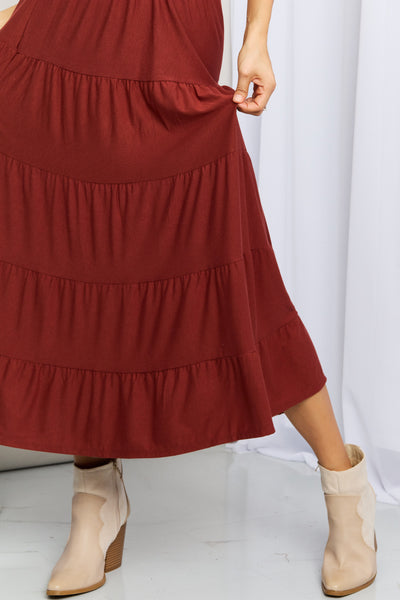 The Wynn Tiered Midi Skirt