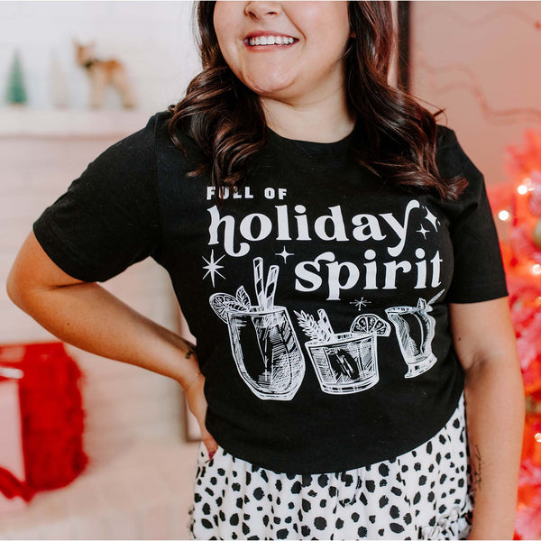 Full of Holiday Spirit Tee - Ruby Rebellion