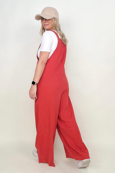 Wide Leg Jumpsuit With Pockets