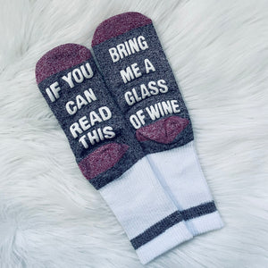 Bring Me Wine Slipper Socks - 3 Colors! - Ruby Rebellion