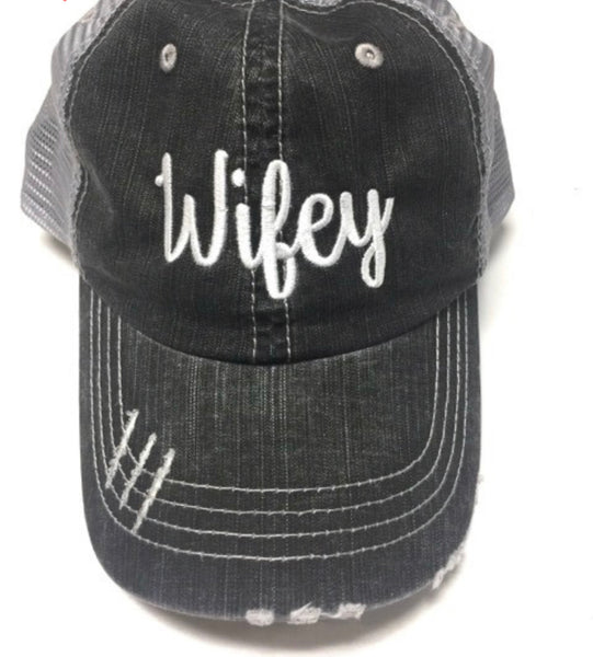 Wifey Hat - Grey or Pink! - Ruby Rebellion