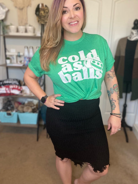 Cold As Balls Tee - Ruby Rebellion