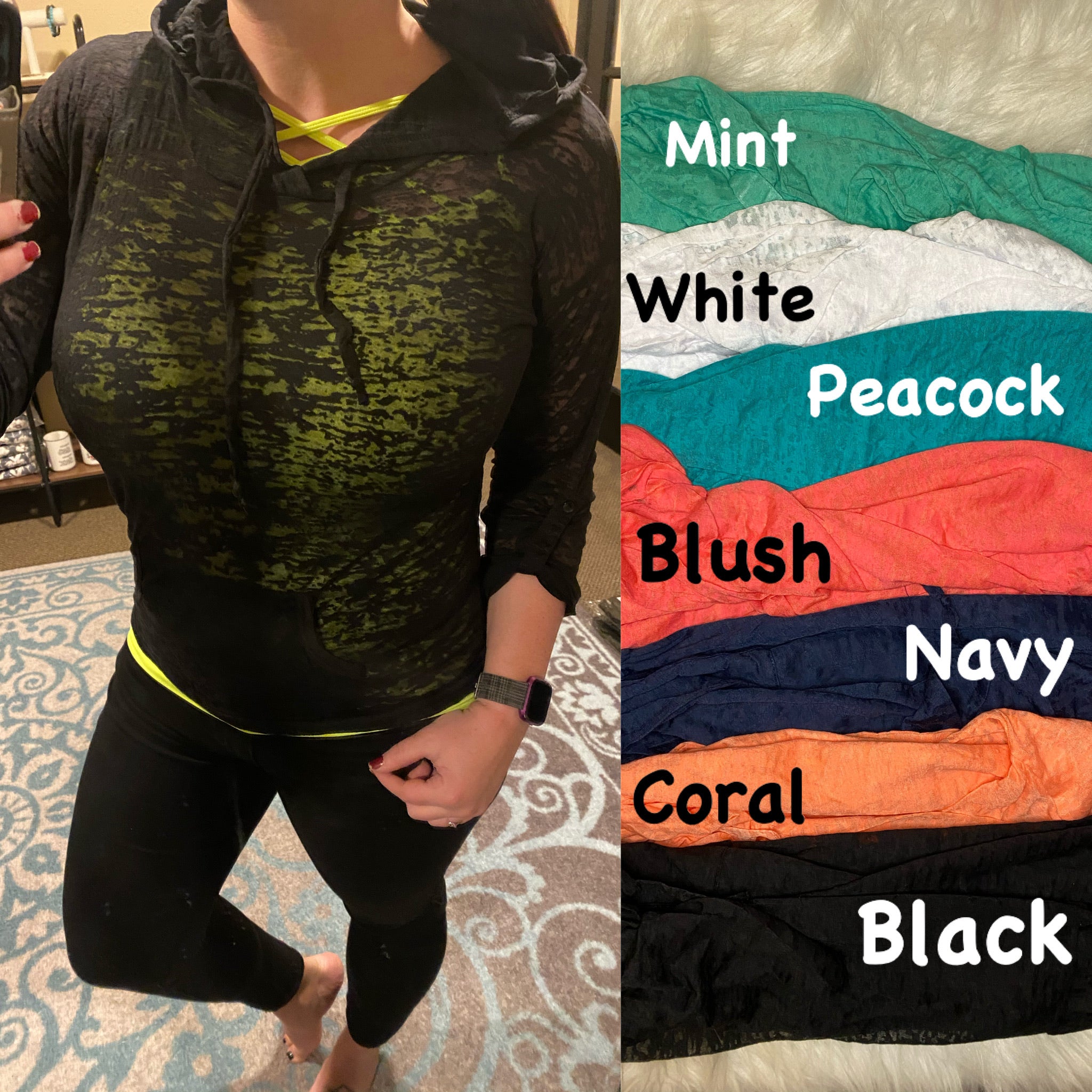 Burn Out Hoodie - 7 Colors! - Ruby Rebellion