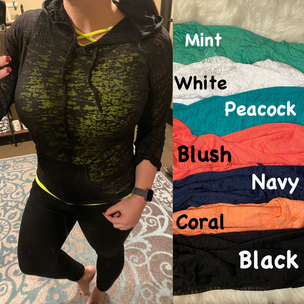 Burn Out Hoodie - 7 Colors! - Ruby Rebellion