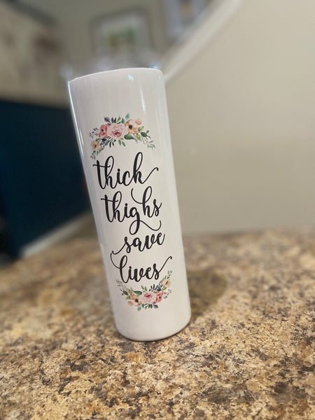 Thick Thighs Save Lives Tall Travel Cup