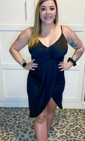 Date Night Black Bodycon Dress