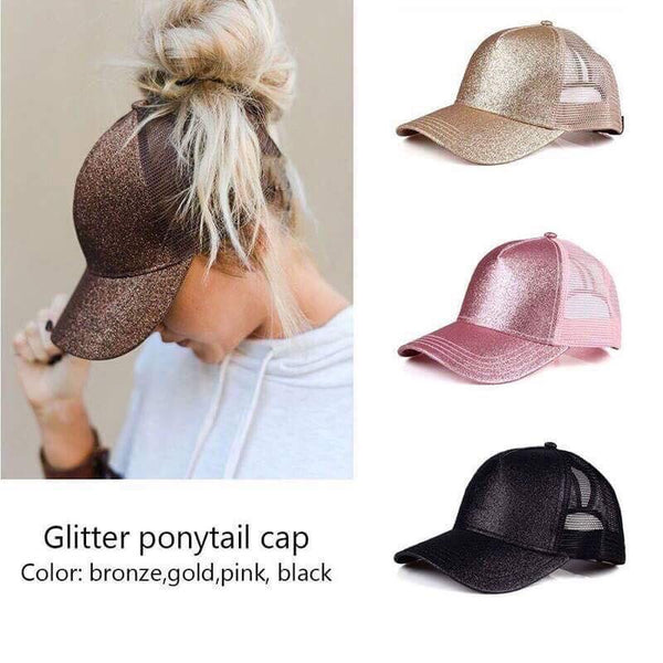 CC Glitter High Pony Cap - Ruby Rebellion