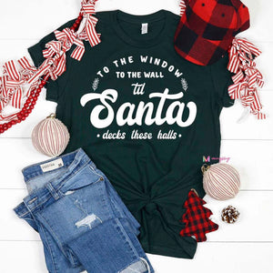 Santa Decks These Halls Tee - Arriving Nov 6! - Ruby Rebellion