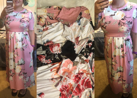 Floral Midi Dress - Ruby Rebellion