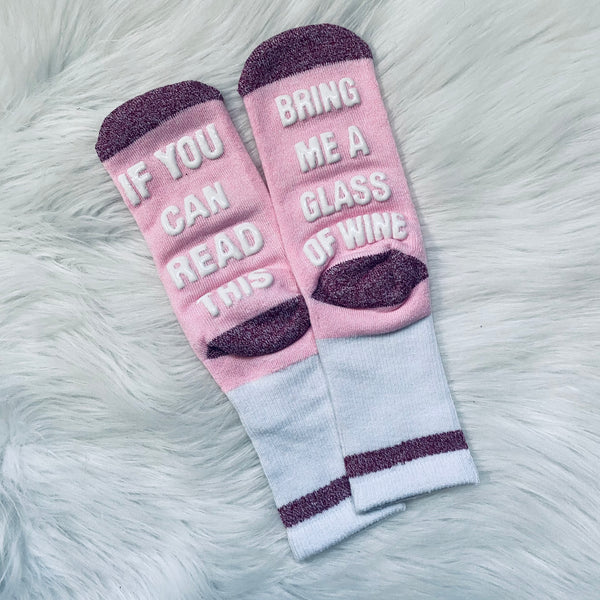 Bring Me Wine Slipper Socks - 3 Colors! - Ruby Rebellion