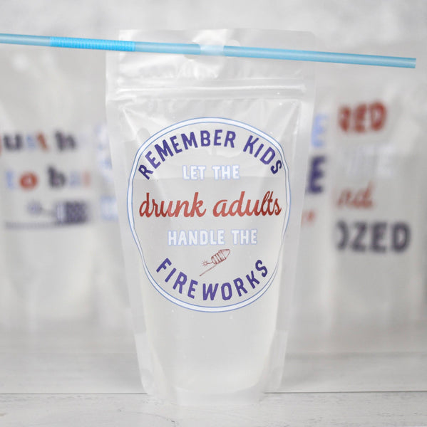 Adult Drink Pouches - Assorted Designs! - Ruby Rebellion