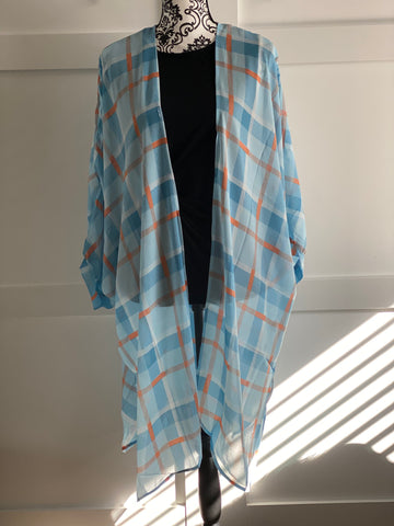 Spring Plaid Kimono