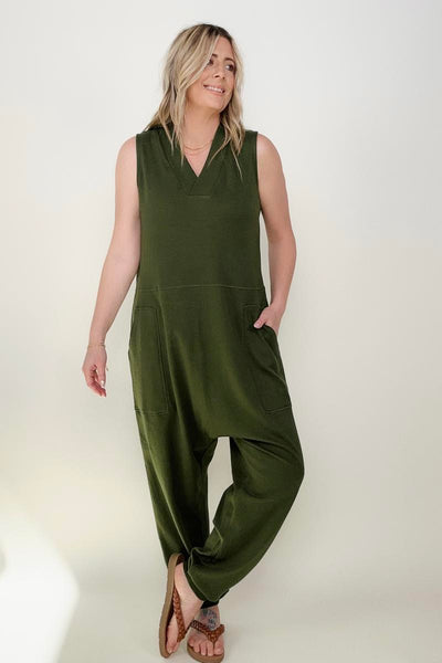 Sleeveless Harem Jumpsuit - 3 colors!