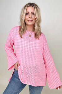 Davi & Dani Bell Sleeve Boatneck Sweater