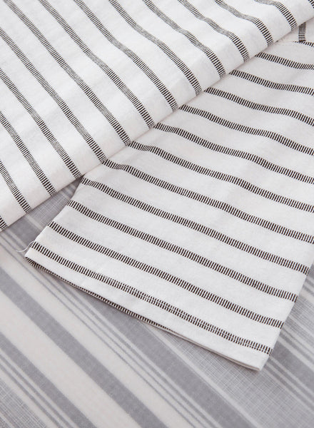 Striped Patchwork Short Sleeve Top