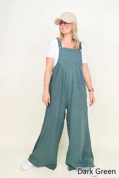 Wide Leg Jumpsuit With Pockets