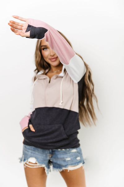 Ampersand Ave Head Start Half Zip Hoodie